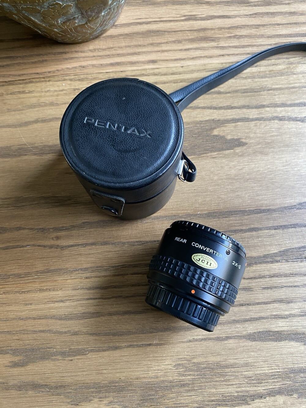 Vintage Pentax Rear Converter-A 2X-S Lens for PK K-Mount Teleconverter with Case